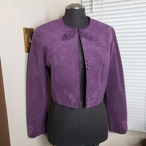Suede Bolero Jacket